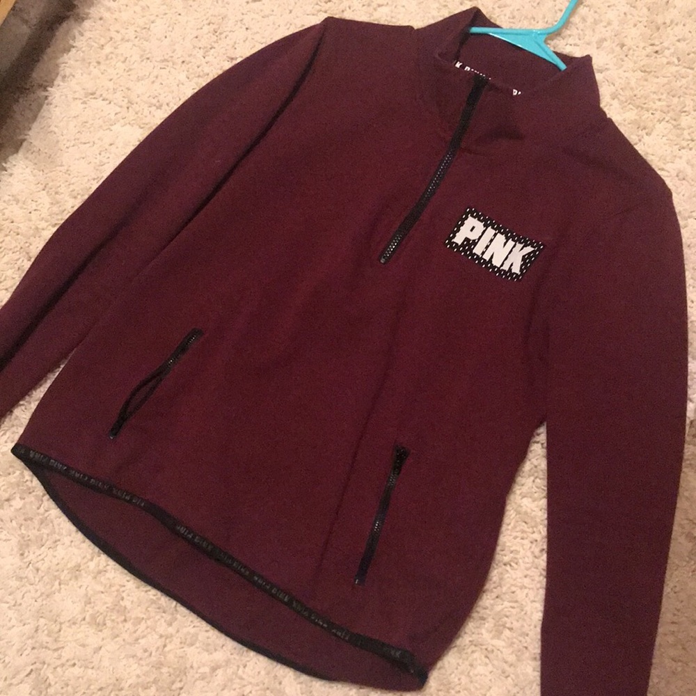 Pullover zip sweatshirt